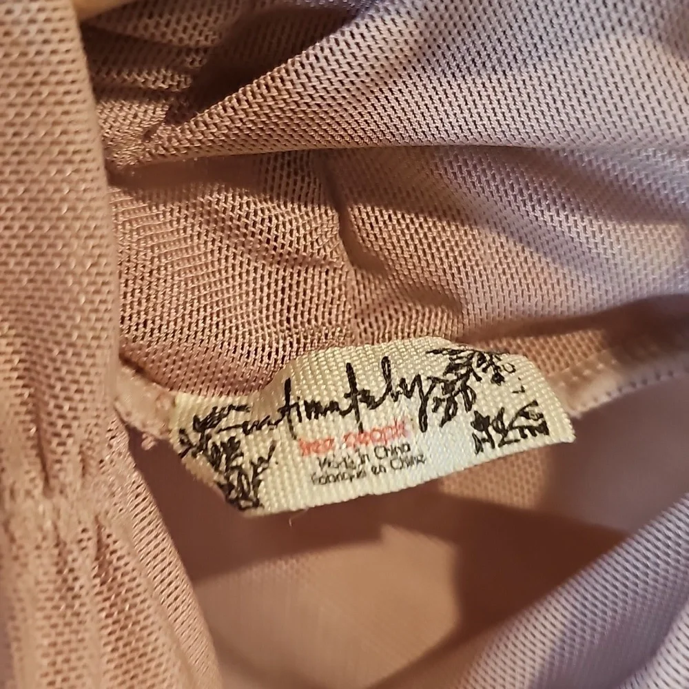 Free People Pink Long Sleeve Bodysuit - Picture 6 of 7